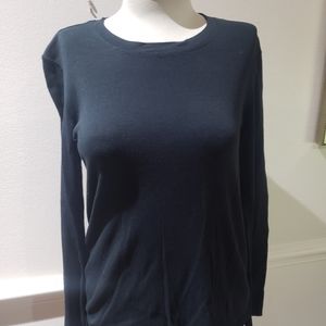 Eddie Bauer long sleeve tee shirt M black